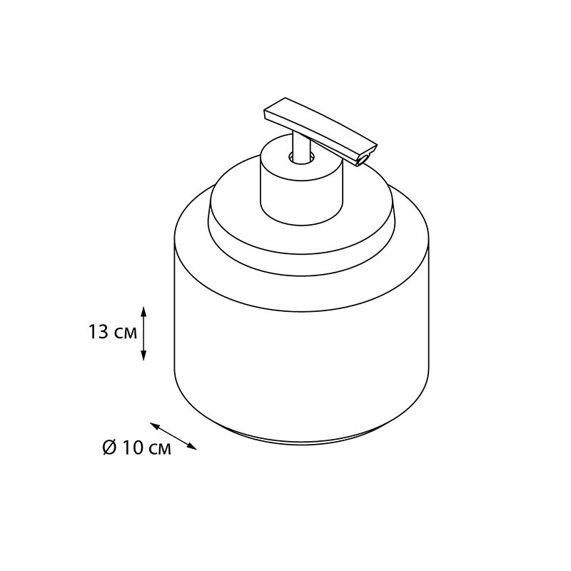 Дозатор жидкого мыла FIXSEN RICH FX-251-1, бежевый/золотой