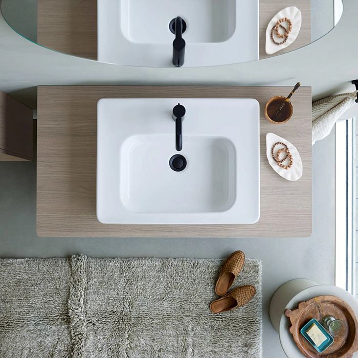 Duravit Soleil by Starck Раковина подвесная/накладная  600х480х145 мм,с 1 отв под смеситель, с переливом,  WonderGliss ,цвет белый