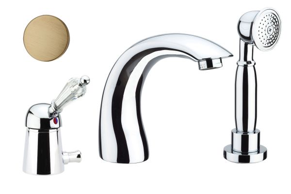 Смеситель на борт ванны Fiore IMPERIAL-SKY  (SWAROVSKI®) 82ZZ5105, бронза