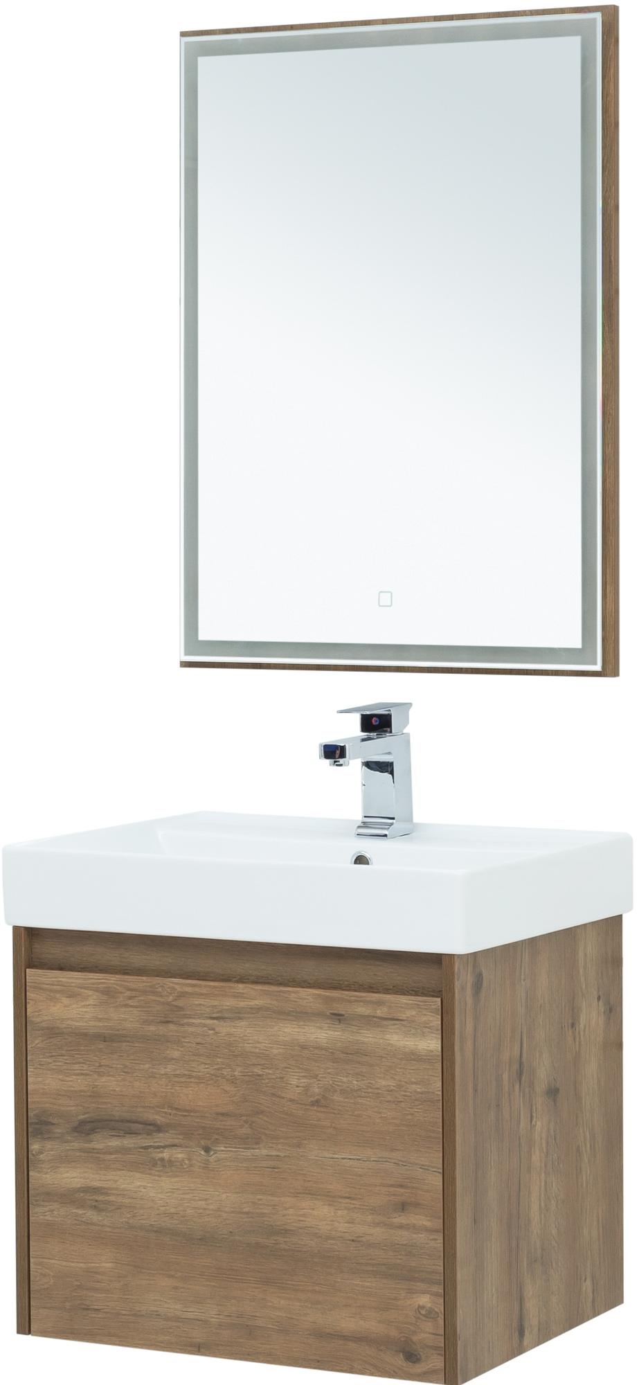 Зеркало Aquanet Nova Lite 60 дуб рустикальный LED Зеркало Aquanet Nova Lite 60 дуб рустикальный LED