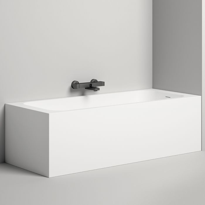 Salini ORLANDA KIT Встраиваемая ванна 1600х700х600мм, "Up&Down", сифон,  щелевой слив-перелив, мат-л: S-Sense, матовый, белый. Фурнитура: белая. Salini ORLANDA KIT Встраиваемая ванна 1600х700х600мм, "Up&Down", сифон,  щелевой слив-перелив, мат-л: S-Sense, матовый, белый. Фурнитура: белая.