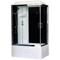 Душевая кабина Royal Bath BP 100х80 RB8100BP6-BT-CH-L стекло прозрачное задняя стенка Черная Душевая кабина Royal Bath BP 100х80 RB8100BP6-BT-CH-L стекло прозрачное задняя стенка Черная