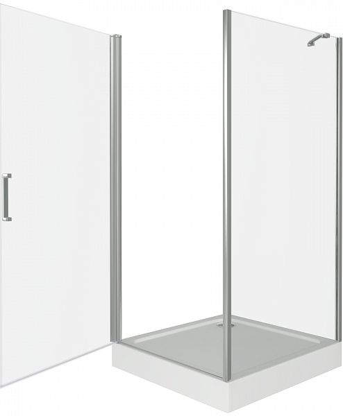 Душевой уголок Good Door Fantasy CR-90-С-CH 90x90 профиль Хром стекло прозрачное