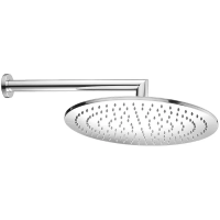 CISAL Shower Верхний душ D400 мм с настенным держателем L400 мм, цвет хром