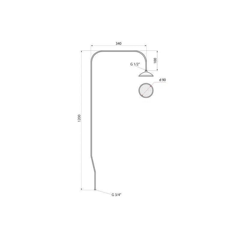 Душевой гарнитур Славен СЛ-ЗП-047, сталь