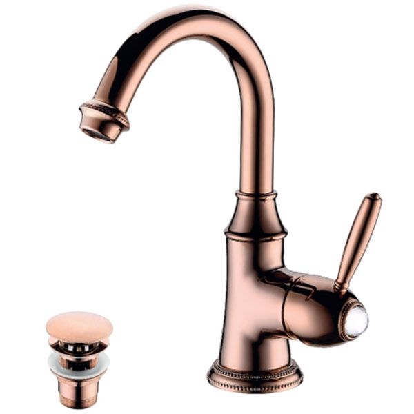 Смеситель для раковины Lemark Spark LM6707RG Розовое золото