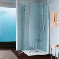 SAMO Zenit Душевая дверь 1/2 угла 86,5-89x200см, прозрачное стекло, петли справа, хром