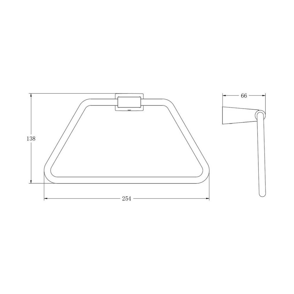 Кольцо для полотенец Maretti Torino-GM TRGM52K21, оружейная сталь