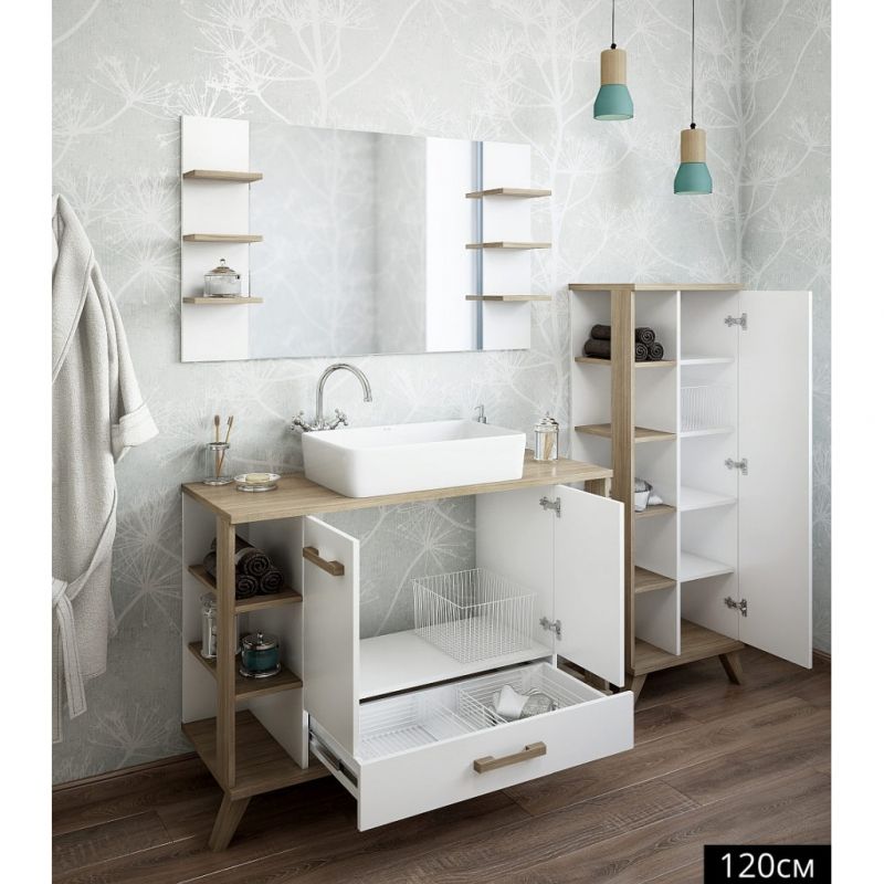Тумба для раковины Sanflor Ингрид 120 С0001917 Белая Тумба для раковины Sanflor Ингрид 120 С0001917 Белая