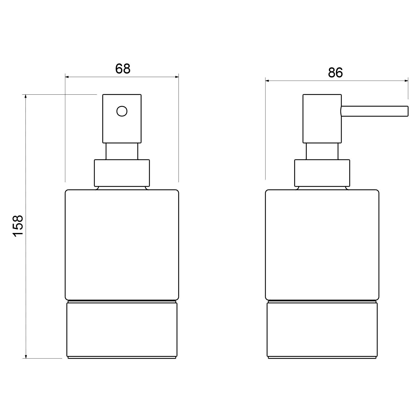 Дозатор настольный Timo Saona 13239/00 хром, артикул 13239/00