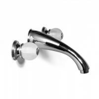 Bongio Rivoli Смеситель встраваемый для раковины с изливом 190мм, цвет хром/Cristallo 00(с внутр частью)