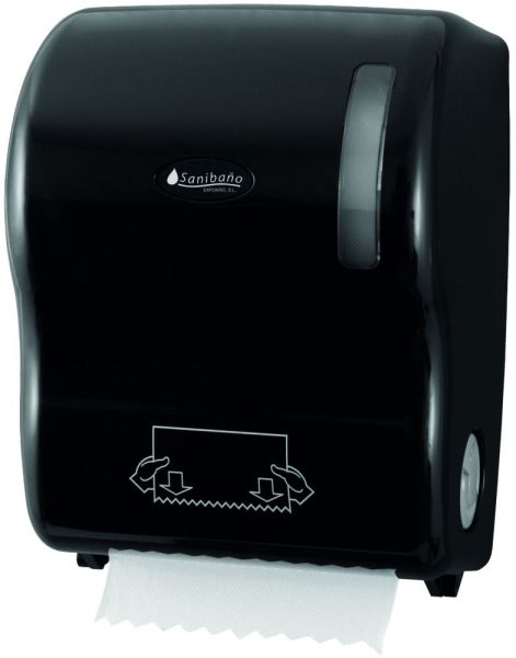 Sanibano, диспенсер для бумаги самоотрезающийся, цвет черный глянец