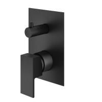 Plumberia Selection TAG Внешняя часть встраив. смесителя д. душа на 2-3 вых.с мех.девиатор, использ.с Box INT9036, накл.100X150mm нерж.сталь, черн.мат