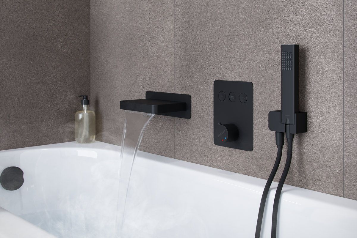 Излив настенный EXCELLENT Krotos AREX.8025BL (черный мат)