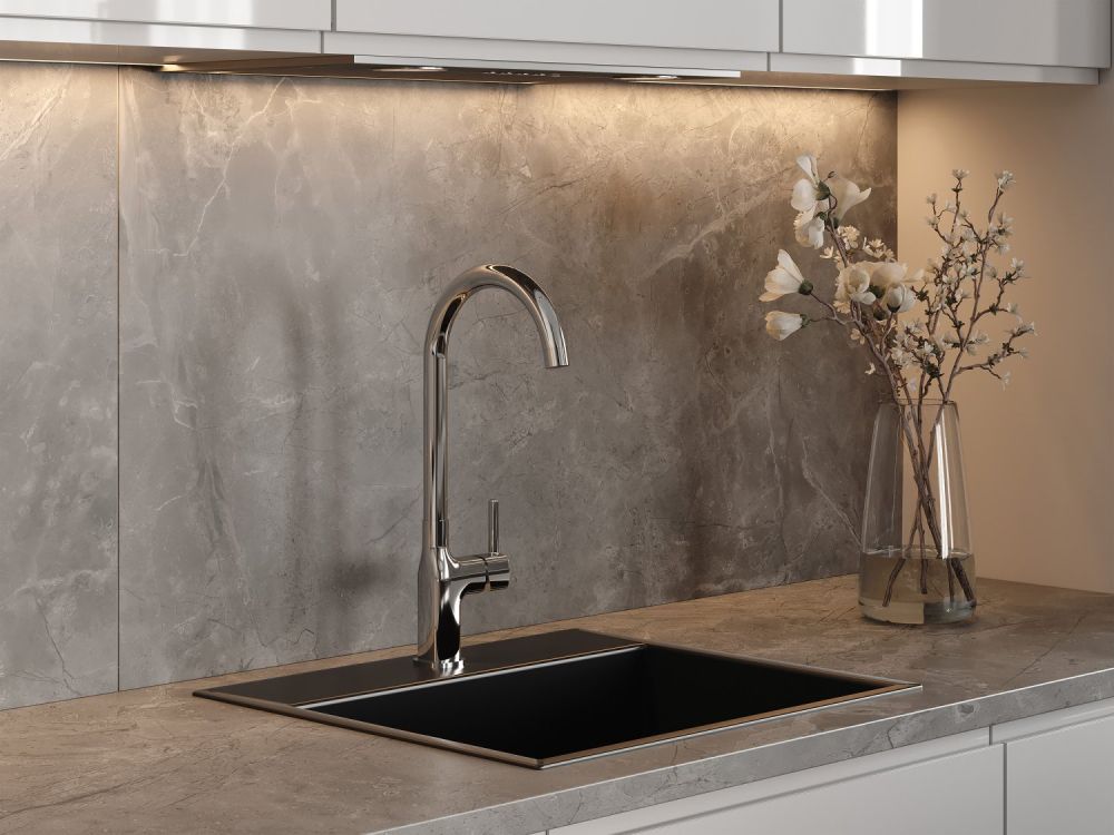 Смеситель для кухни Cersanit ELIO однорычажный хром (64863), артикул 64863