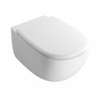 Унитаз, Globo, DAILY, безободковый (с открытым смывным краем), тип установки-подвесной, ширина, мм-350, глубина, мм-530, высота, мм-330, форма чаши-овальная, выпуск-горизонтальный, материал-керамика, бачок-необходима система инсталляции, скрытый бачок, си