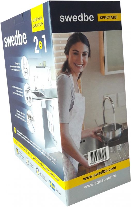 Смеситель для кухни Swedbe Selene Plus K8540K с фильтром Нержавеющая сталь Смеситель для кухни Swedbe Selene Plus K8540K с фильтром Нержавеющая сталь