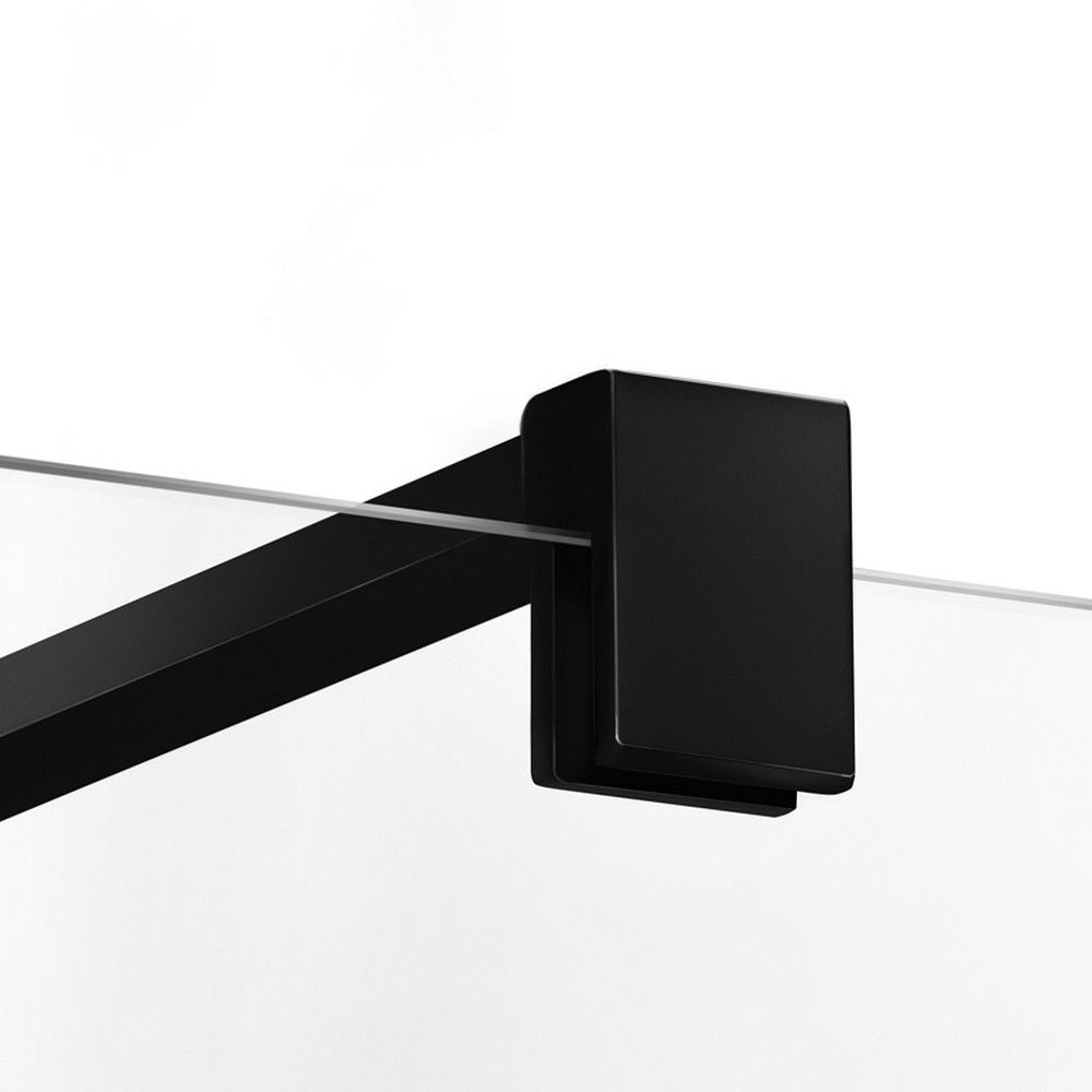 Шторка для ванны NEW TRENDY SUPERIA BLACK 100 см P-0055 R (черный)