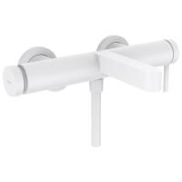 Смеситель для ванны и душа, Hansgrohe, Finoris, тип открывания воды-однорычажный, тип регулирования воды-керамический картридж, монтаж-настенный, отверстия для монтажа-2, вынос излива, мм-194, тип излива-неподвижный, цвет-белый матовый Смеситель для ванны и душа, Hansgrohe, Finoris, тип открывания воды-однорычажный, тип регулирования воды-керамический картридж, монтаж-настенный, отверстия для монтажа-2, вынос излива, мм-194, тип излива-неподвижный, цвет-белый матовый