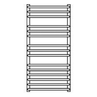 Электрический полотенцесушитель Grota Forte 48х90 Хром