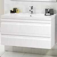 Тумба с раковиной SanVit Тема 60 ktema060 подвесная Белый глянец