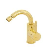 FORTIS GOLD Смеситель для биде моноком. излив изогнут, ручка сбоку, золото