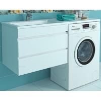 Тумба с раковиной СанТа Марс 130 L 700263+900114 подвесная Белая Тумба с раковиной СанТа Марс 130 L 700263+900114 подвесная Белая