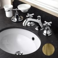 Nicolazzi Teide Смеситель для раковины на 3 отверстия, с донным клапаном, цвет: бронза