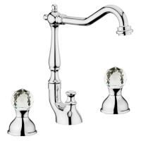 Смеситель для раковины Webert Karenina KA750202 Хром кристаллы Swarovski