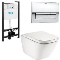 ПЭК  ROCA GAP 893104100 (инсталл. + унитаз подвесной Rimless + сид. SoftClose + клавиша) , шт