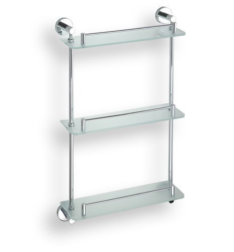 Полочка OMEGA стеклянная тройная 365x115x620 мм