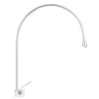 Gessi Goccia Смеситель для раковины на 1 отверстие, излив 387мм R=197, с фиксированным носиком,  цвет: белый