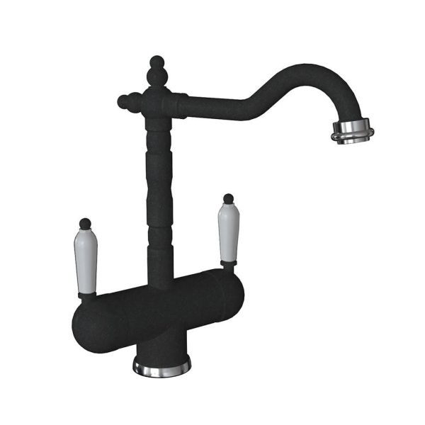 Смеситель для кухни с подключением фильтра Florentina АРИЯ 333.21H.2113.102, черный