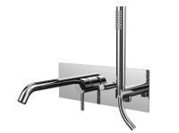 Смеситель для ванны с душем Paffoni Light LIG001CR (с внутренней частью)