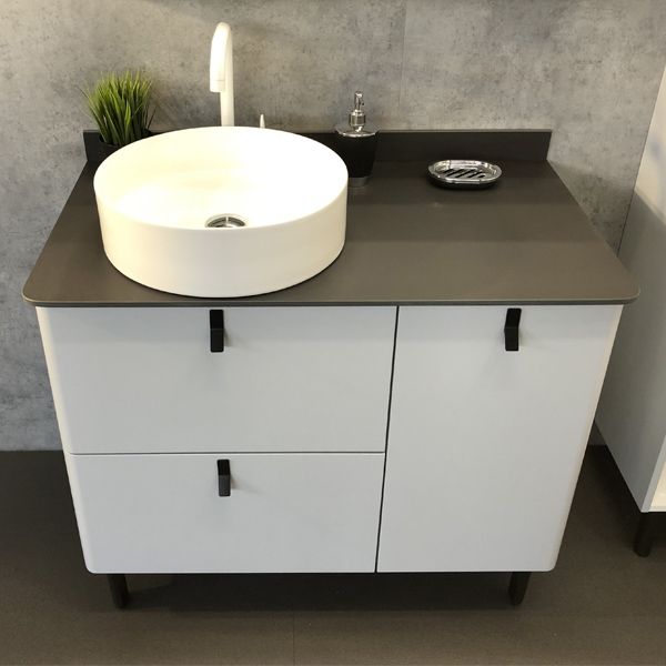 Тумба с раковиной Comforty Сорренто 90Н 00-00000821 Светло-серая Тумба с раковиной Comforty Сорренто 90Н 00-00000821 Светло-серая