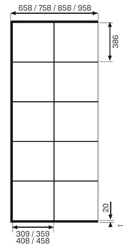 Душевое ограждение NEW TRENDY AVEXA BLACK 70x200 EXK-2020 (черный)