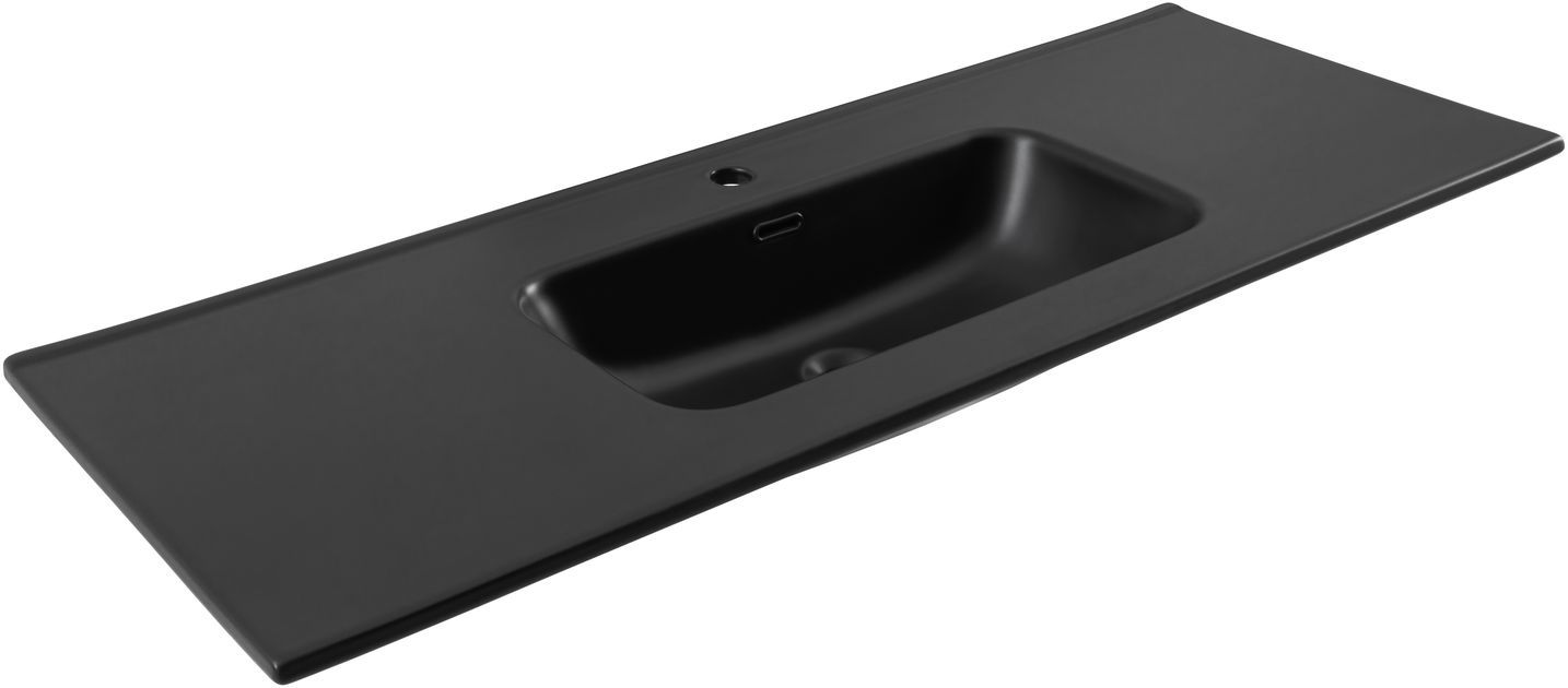 Раковина Aquanet Flat 120 черная матовая Раковина Aquanet Flat 120 черная матовая