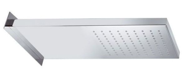 Daniel, консольная душевая головка 50x20 см, 1 режим: дождь, цвет черный матовый