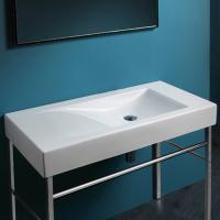 SIMAS Frozen Пара стоек для консоли/раковины, цвет хром (необходимо заказать штангу)