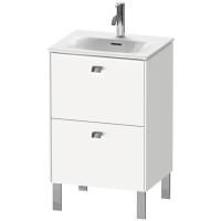 Duravit Brioso Тумба напольная под раковину # 234453, 2 ящика, 685x520x419мм, цвет White High Gloss