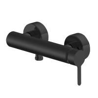 Смеситель для душа, Fima Carlo Frattini, Snap, тип открывания воды-однорычажный, тип регулирования воды-керамический картридж, монтаж-настенный, отверстия для монтажа-2, 2 подвода воды 1/2 с эксцентриком, цвет-чёрный матовый Смеситель для душа, Fima Carlo Frattini, Snap, тип открывания воды-однорычажный, тип регулирования воды-керамический картридж, монтаж-настенный, отверстия для монтажа-2, 2 подвода воды 1/2 с эксцентриком, цвет-чёрный матовый