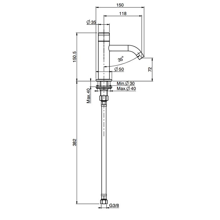 Fima Carlo Frattini Collettività Кран для раковины, на 1 отв., для холодной воды, цвет: золото Fima Carlo Frattini Collettività Кран для раковины, на 1 отв., для холодной воды, цвет: золото