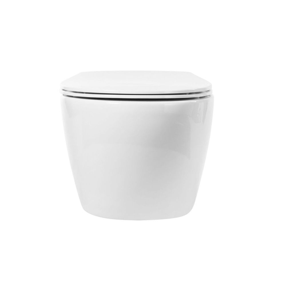 ELEGANT Унитаз подвесной безободковый с сиденьем в комплекте AM9316CHR/SC, артикул AM9316CHR/SC