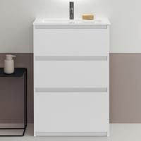 BURGBAD LIN20 Комплект мебели 620х365хx902 мм., напольный, 3 ящика, с 1 отверстием для смесителя, раковина белая с сифоном, цвет белый матовый BURGBAD LIN20 Комплект мебели 620х365хx902 мм., напольный, 3 ящика, с 1 отверстием для смесителя, раковина белая с сифоном, цвет белый матовый
