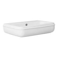 AZZURRA CHARME раковина подвесная 68х46см, с 3отв для смесителя, цвет белый