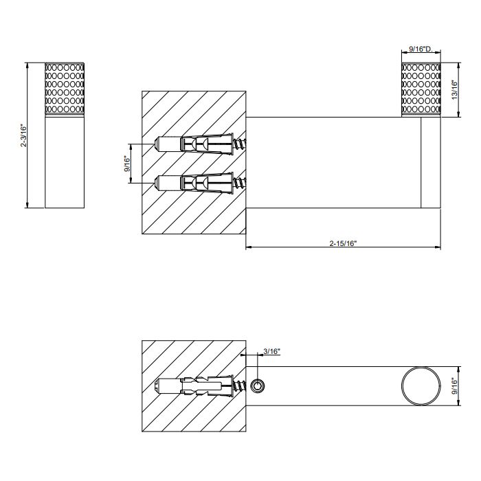 GESSI HABITO CESELLO Крючок, цвет Black Metal Br. PVD