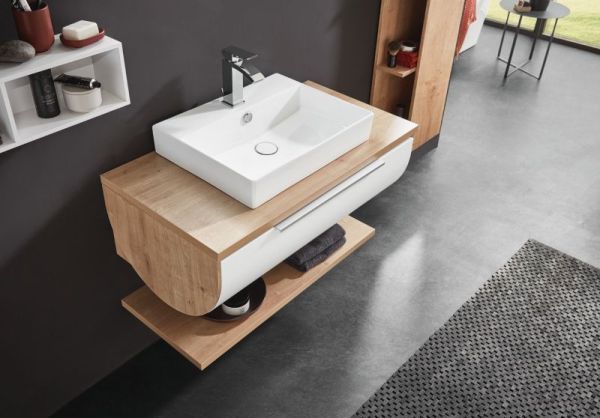 Puris Rounds, накладная керамическая раковина Malaga 550 мм, цвет белый