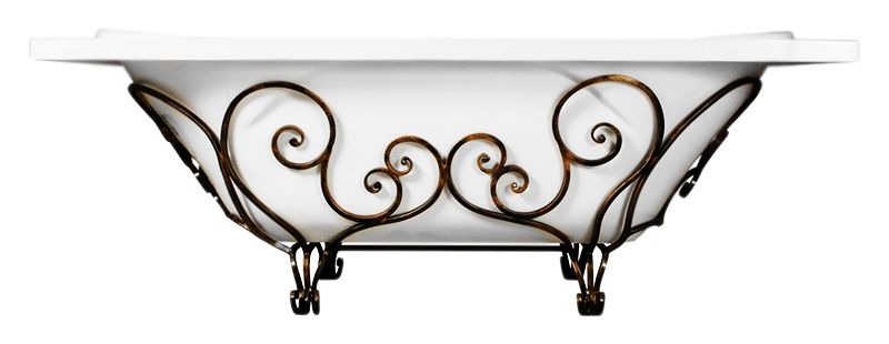 Ванна из искусственного камня Эстет Астра 170x80 Белая