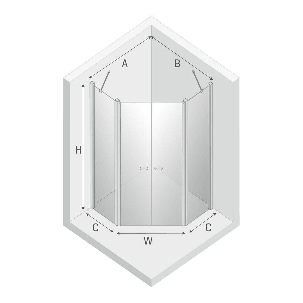 Душевое ограждение NEW TRENDY NEW SOLEO BLACK 80x80x195 K-0616 (черный)