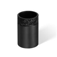 Стакан, Decor Walther, Rocks BOD 1, одинарный, ширина, мм-65, глубина, мм-65, высота, мм-98, настольный (свободностоящий), декор-кристаллы Swarovski, цвет-чёрный матовый
